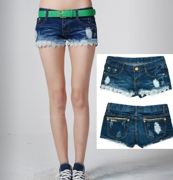 Shorts Jeans com renda YStyle #SJ001